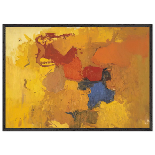 BALADA 1959 - Esteban Vicente Framed Art Print – Black Wooden Frame - Default Title - -Framed Art Print