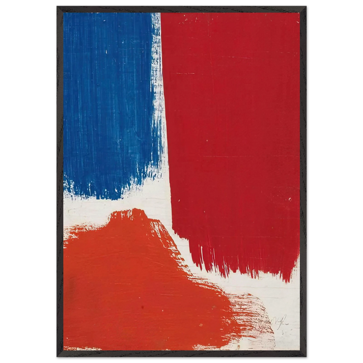 Untitled - 1961 N2 - Robert Goodnough 70x100 cm / 28x40 inches Framed Art Print – Black Wooden Frame