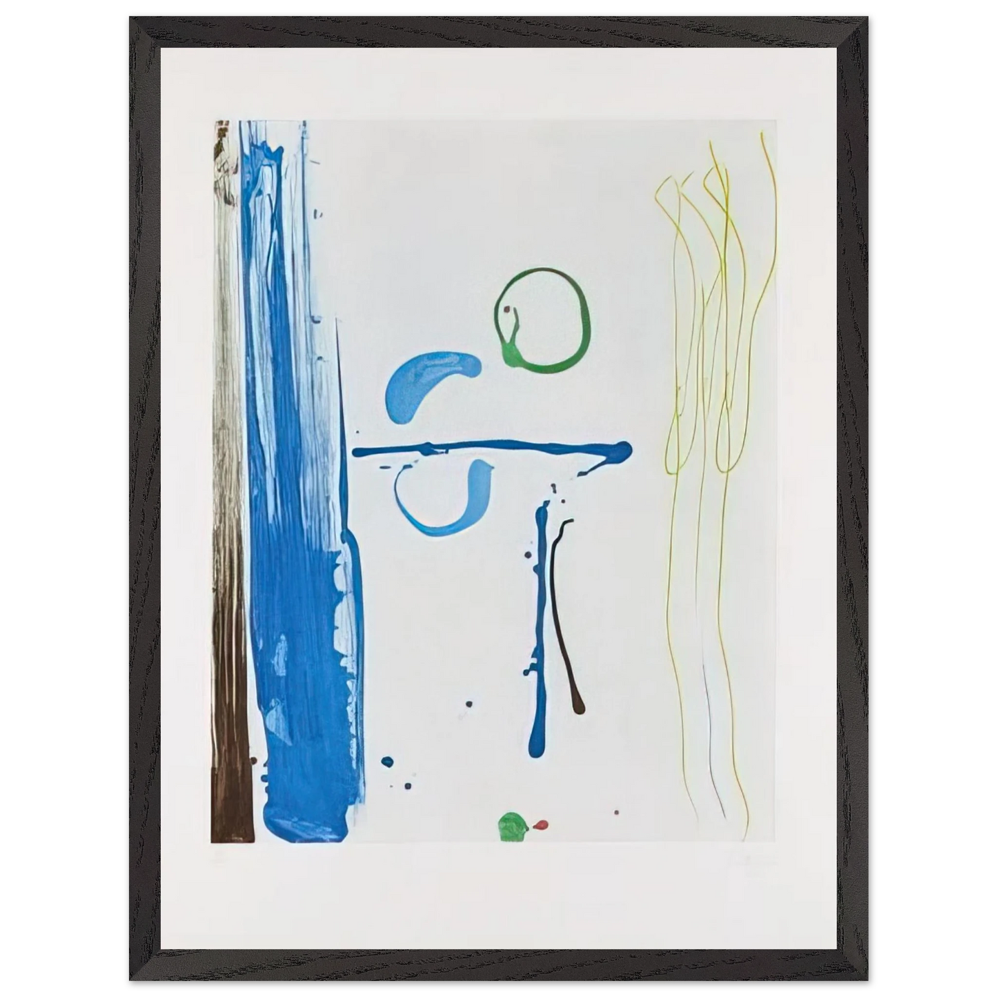 Helen Frankenthaler - Sunshine After Rain - 1987 Wall art - 45x60 cm / 18x24 inches - Premium Wooden Framed Poster With Fine Art Paper - White frame