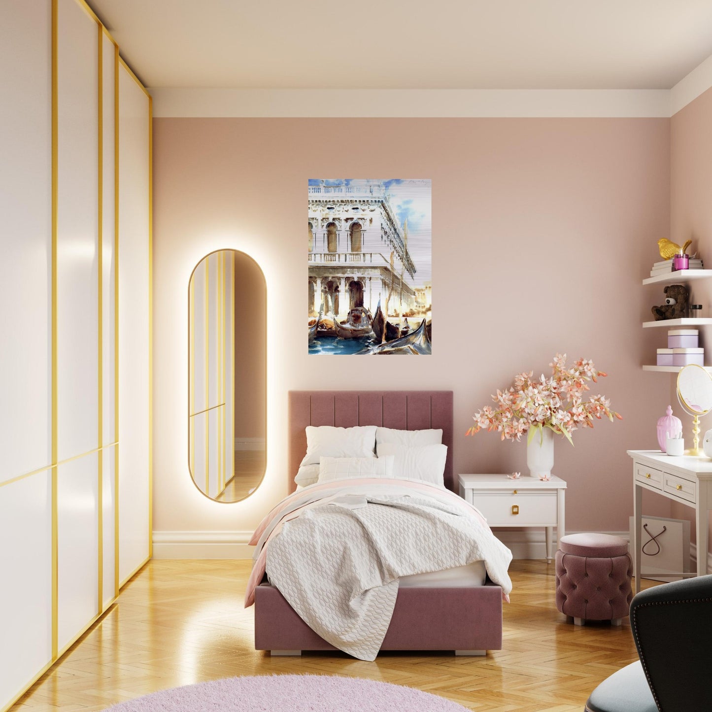 The Libreria - John Singer Sargent Brushed Aluminum Print - 70x100 cm / 28x40 inches | John Singer Sargent Aluminum Print | John Singer Sargent Prints