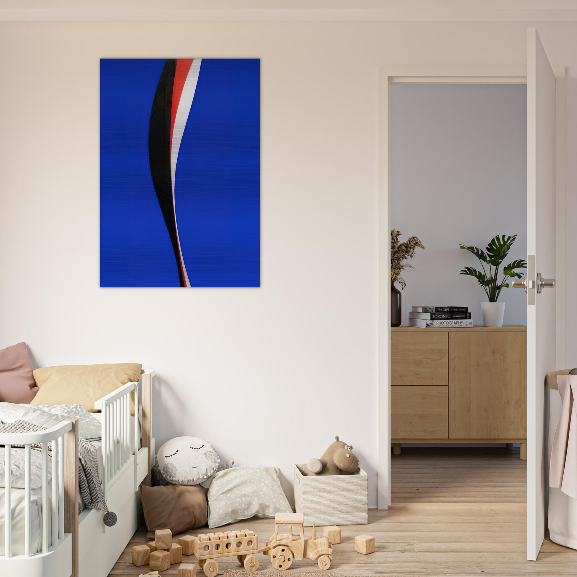 Untitled - Hard Edge Painting - Lorser Feitelson Brushed Aluminum Print - 70x100 cm / 28x40 inches | Lorser Feitelson Aluminum Print | Lorser Feitelson Prints