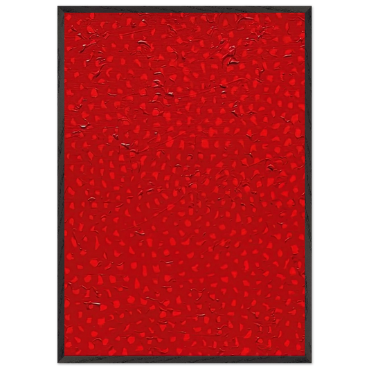 INFINITY NET 1998 - Yayoi Kusama Framed Art Print – Black Wooden Frame - Default Title - -Framed Art Print