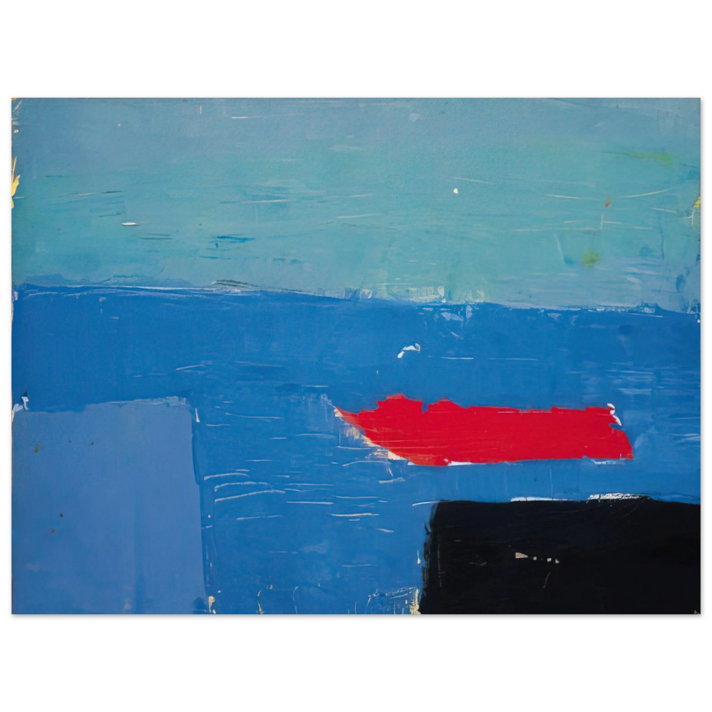 Nicolas de Stael - Bâteau - Lyrical Abstraction Fine Art Poster - 13x18 cm / 5x7 inches