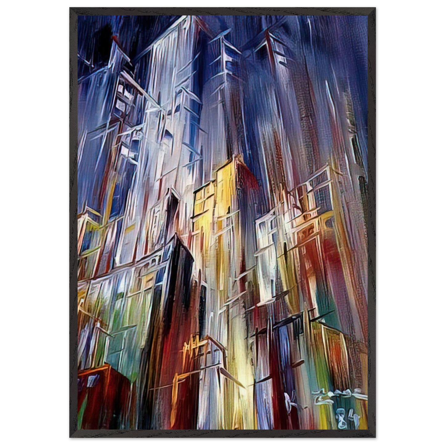 Growth N2 - Konrad Zuse Framed Art Print – Black Wooden Frame - Default Title - -Framed Art Print