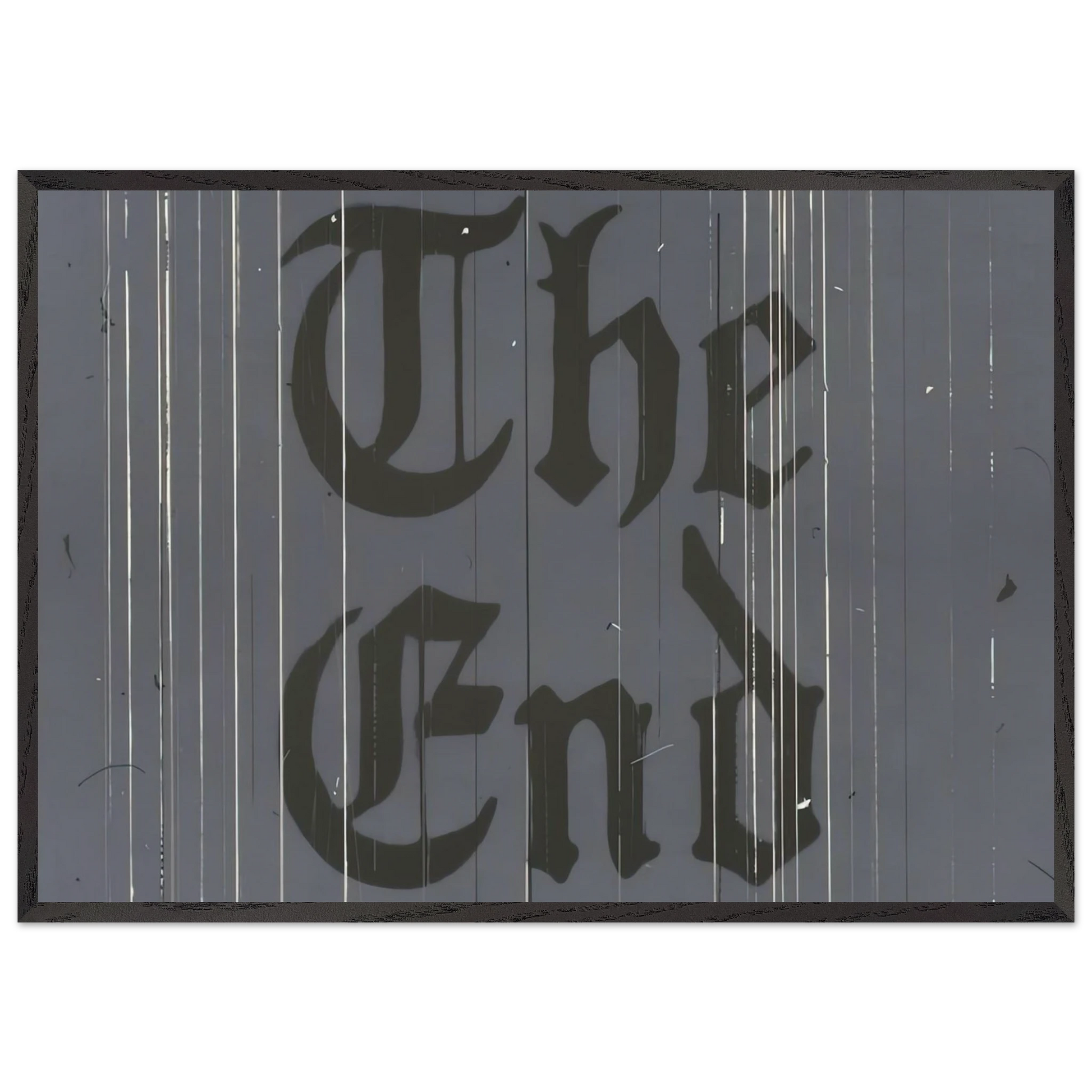THE FINAL END 1991 - Edward Ruscha Framed Art Print – Black Wooden Frame - Default Title - -Framed Art Print