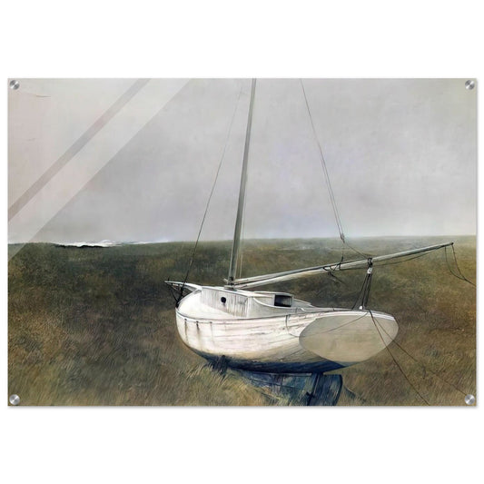 BELOW DOVER 1950 - Andrew Wyeth Acrylic Print - 70x100 cm / 28x40″ inches