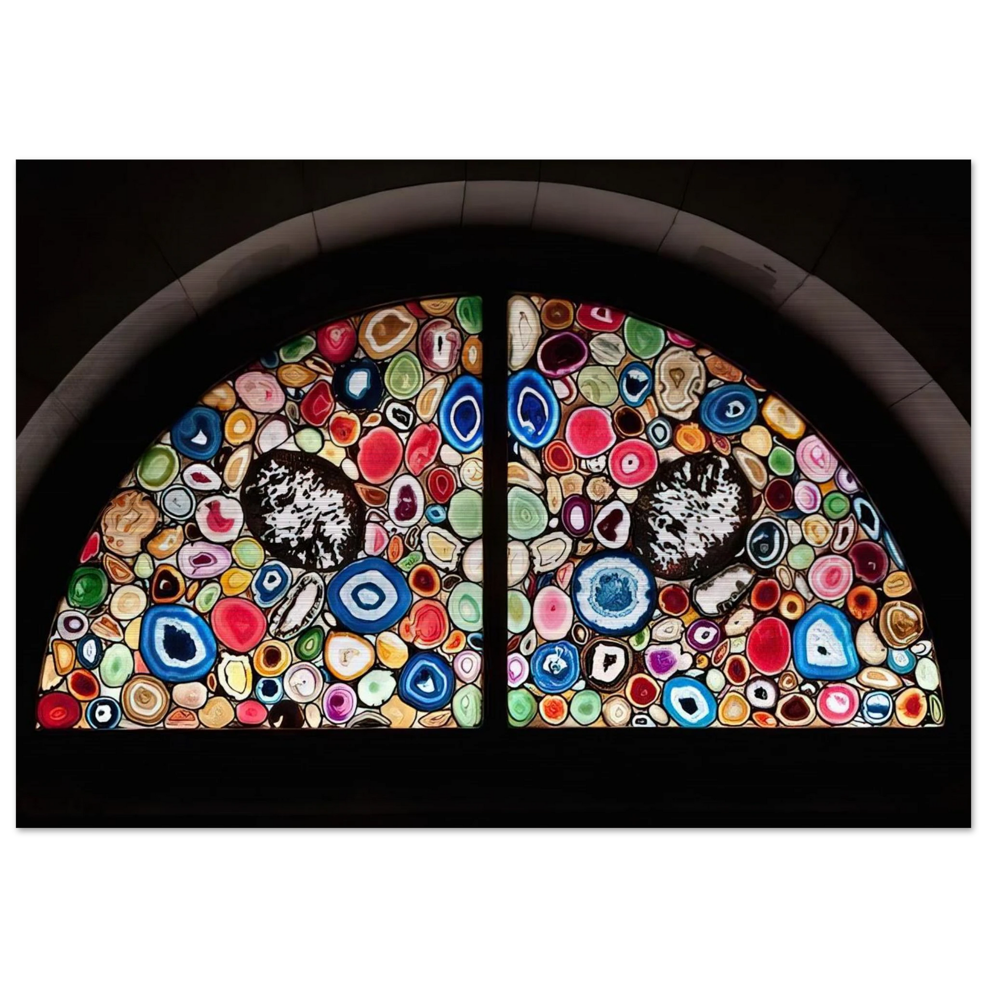 AHATFENSTER 2009 3 - Sigmar Polke Brushed Aluminum Print - 70x100 cm / 28x40 inches | Sigmar Polke Aluminum Print | Sigmar Polke Prints