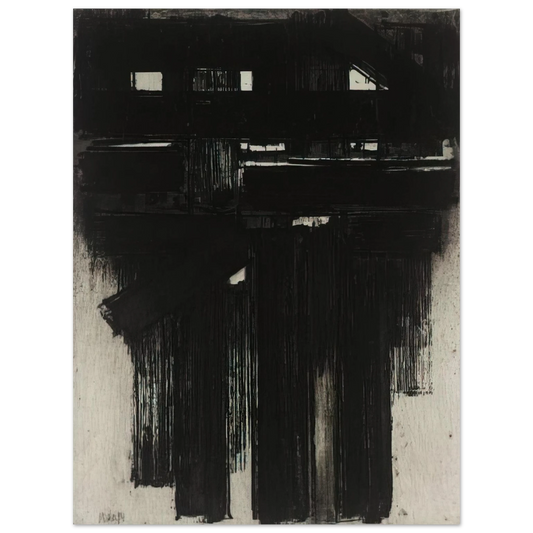 Pierre Soulages - Untitled Intaglio - 1956 Fine Art Poster - Default Title