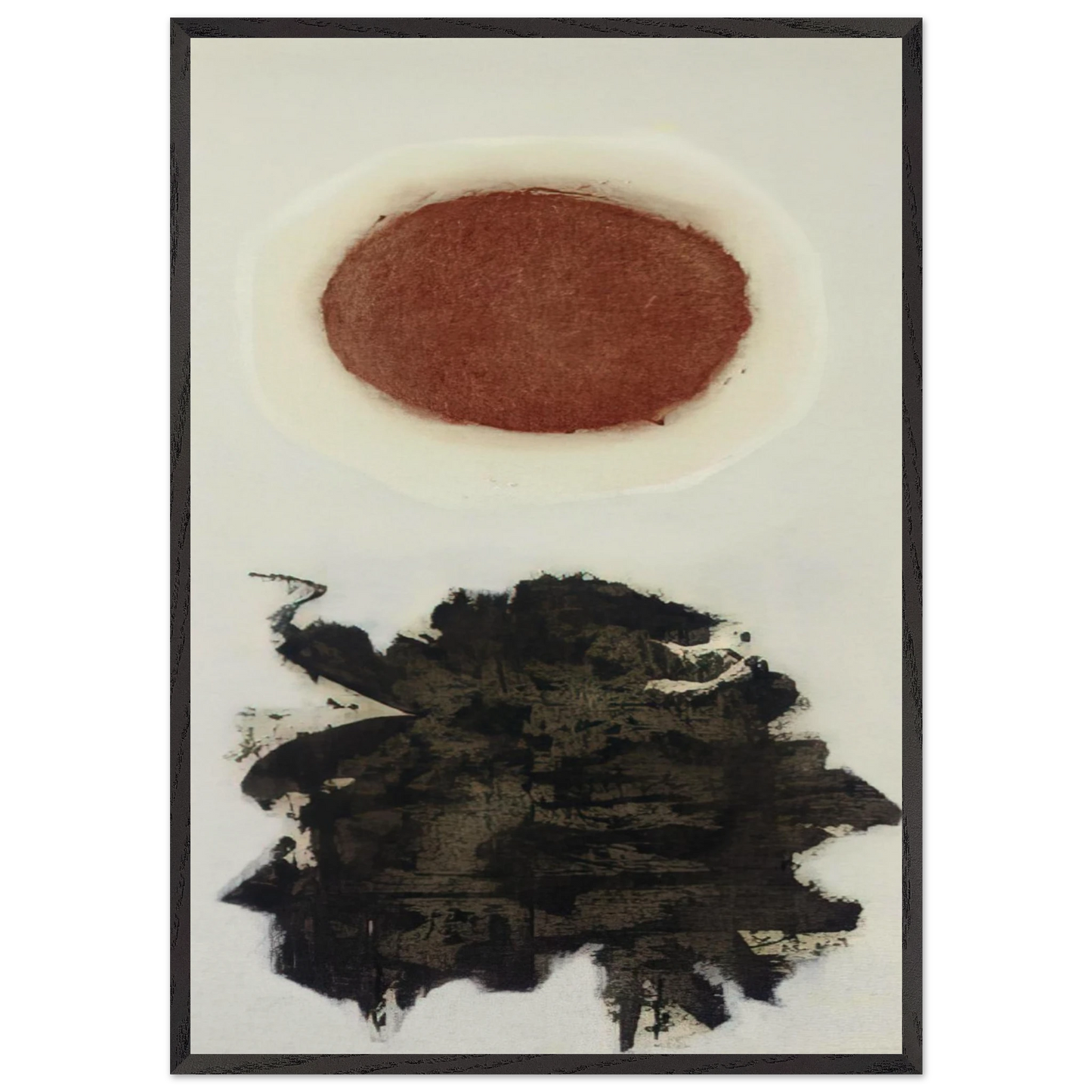 Burst 3 - 1967 - Adolph Gottlieb 70x100 cm / 28x40 inches Framed Art Print – Black Wooden Frame