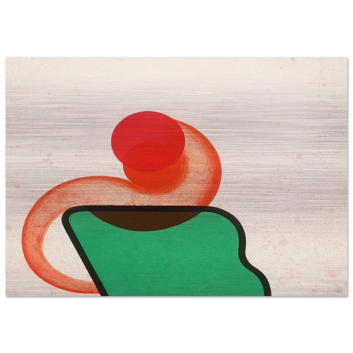 Bedroom - 1968 - Howard Hodgkin Brushed Aluminum Print - 70x100 cm / 28x40 inches | Howard Hodgkin Aluminum Print | Howard Hodgkin Prints