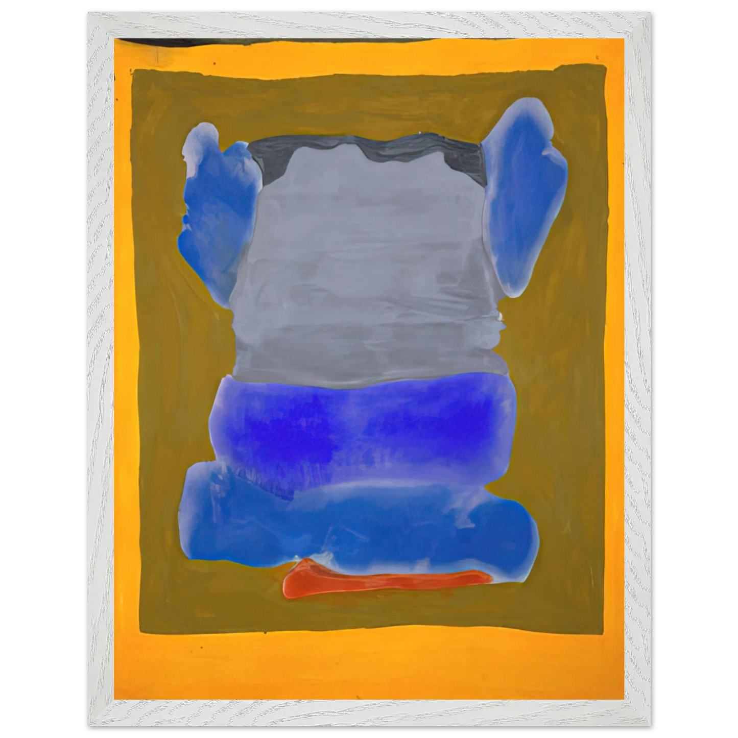 Helen Frankenthaler - Buddha s Court - 1964 Wall art - 30x45 cm / 12x18 inches - Premium Wooden Framed Poster With Fine Art Paper - Wood frame