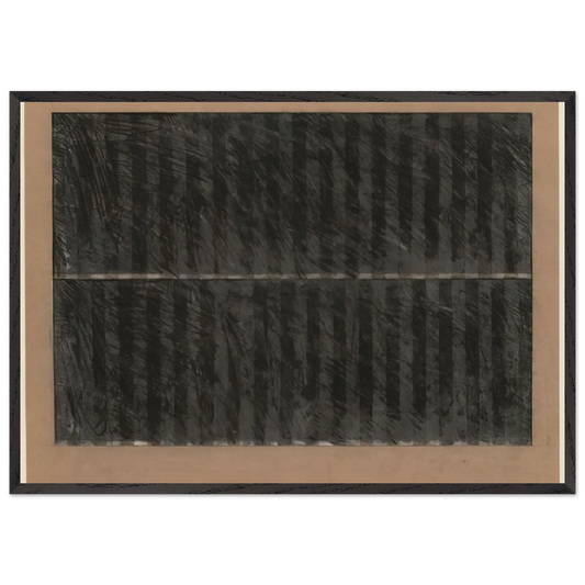 Untitled - 1965 N3 - Brice Marden Framed Art Print – Black Wooden Frame - Default Title - -Framed Art Print