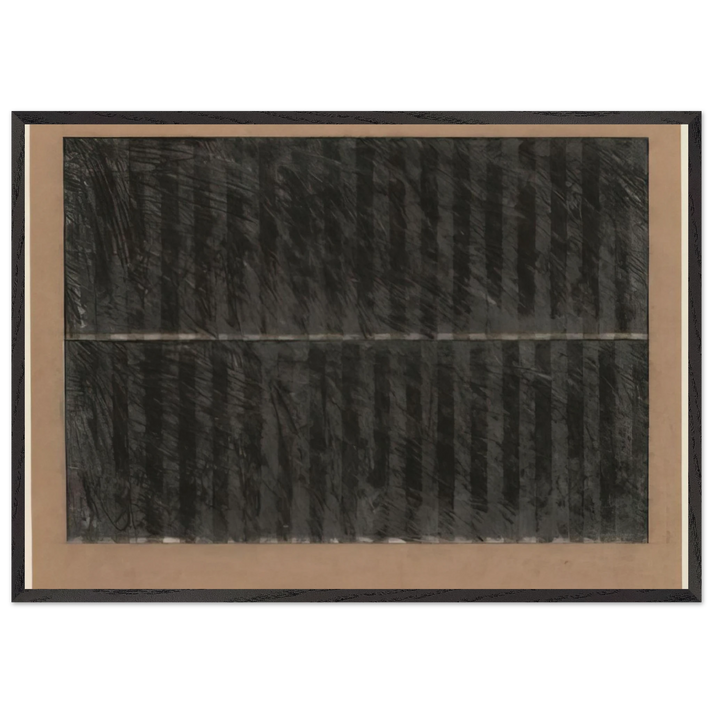 Untitled - 1965 N3 - Brice Marden 70x100 cm / 28x40 inches Framed Art Print – Black Wooden Frame