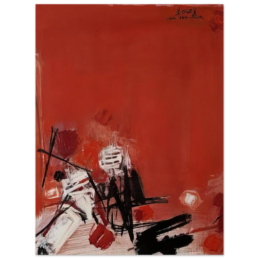 Chu teh Chun - COMPOSITION ROUGE Fine Art Poster - Default Title