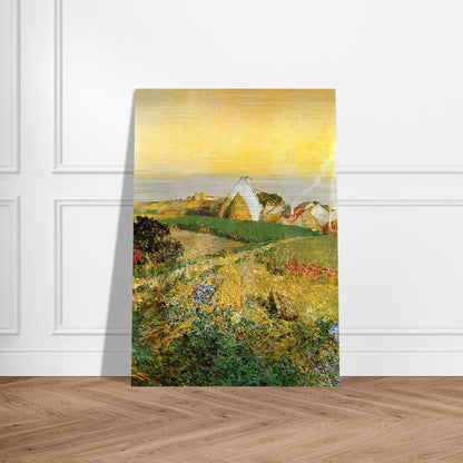 Villers-le-Bel aka The Enchanted Hour - Childe Hassam Brushed Aluminum Print - 70x100 cm / 28x40 inches | Childe Hassam Aluminum Print | Childe Hassam Prints