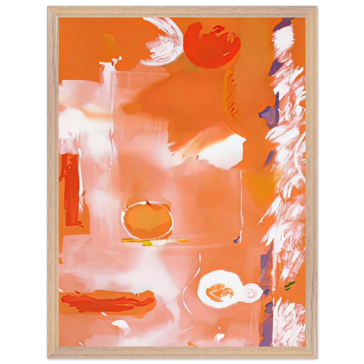 Helen Frankenthaler - Seeing the Moon on a Hot Summer Day, 1987- Wall Art - 30x40 cm / 12x16 inches - Fine Art Poster - -