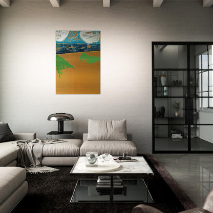 Paesaggio anemico - 1973 - Mario Schifano Brushed Aluminum Print - 70x100 cm / 28x40 inches | Mario Schifano Aluminum Print | Mario Schifano Prints