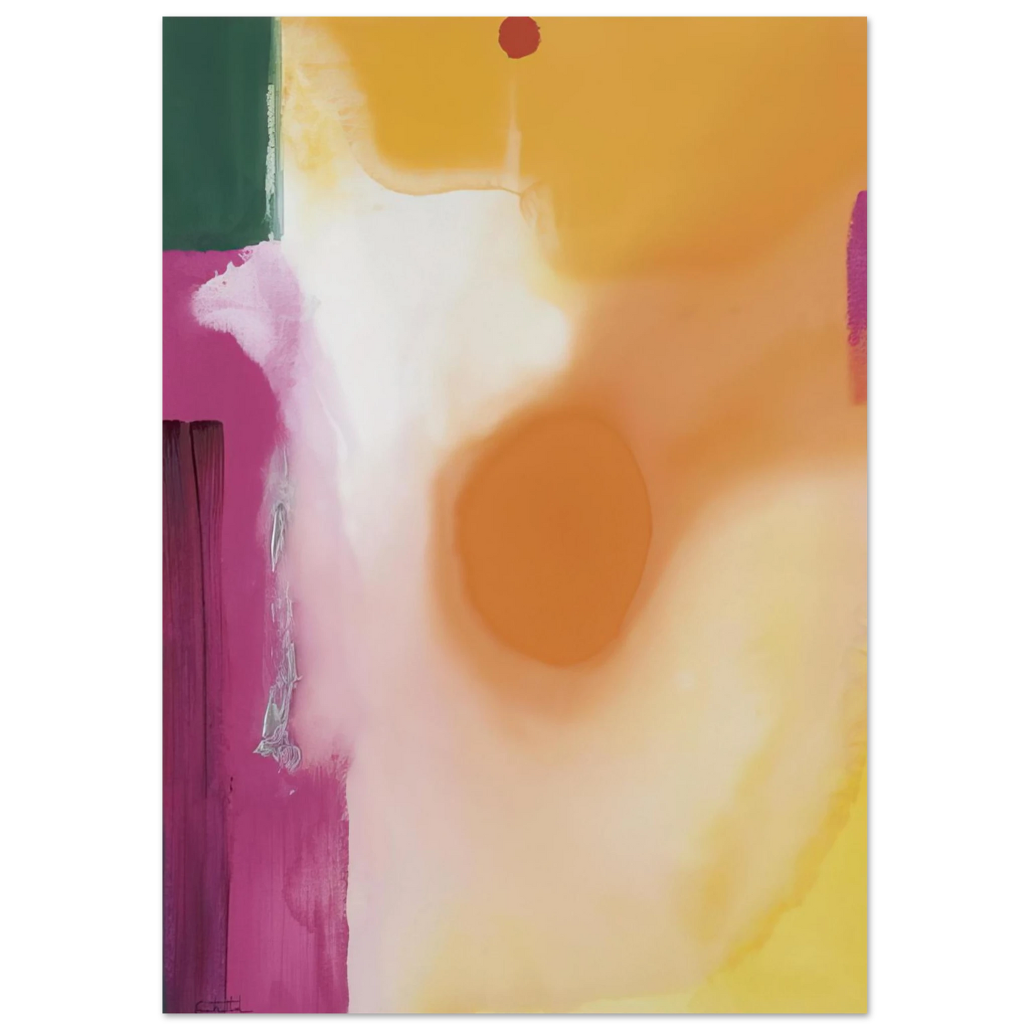 Helen Frankenthaler - Bullseye - 1989 Wall art - 30x40 cm / 12x16 inches - Fine Art Poster - -