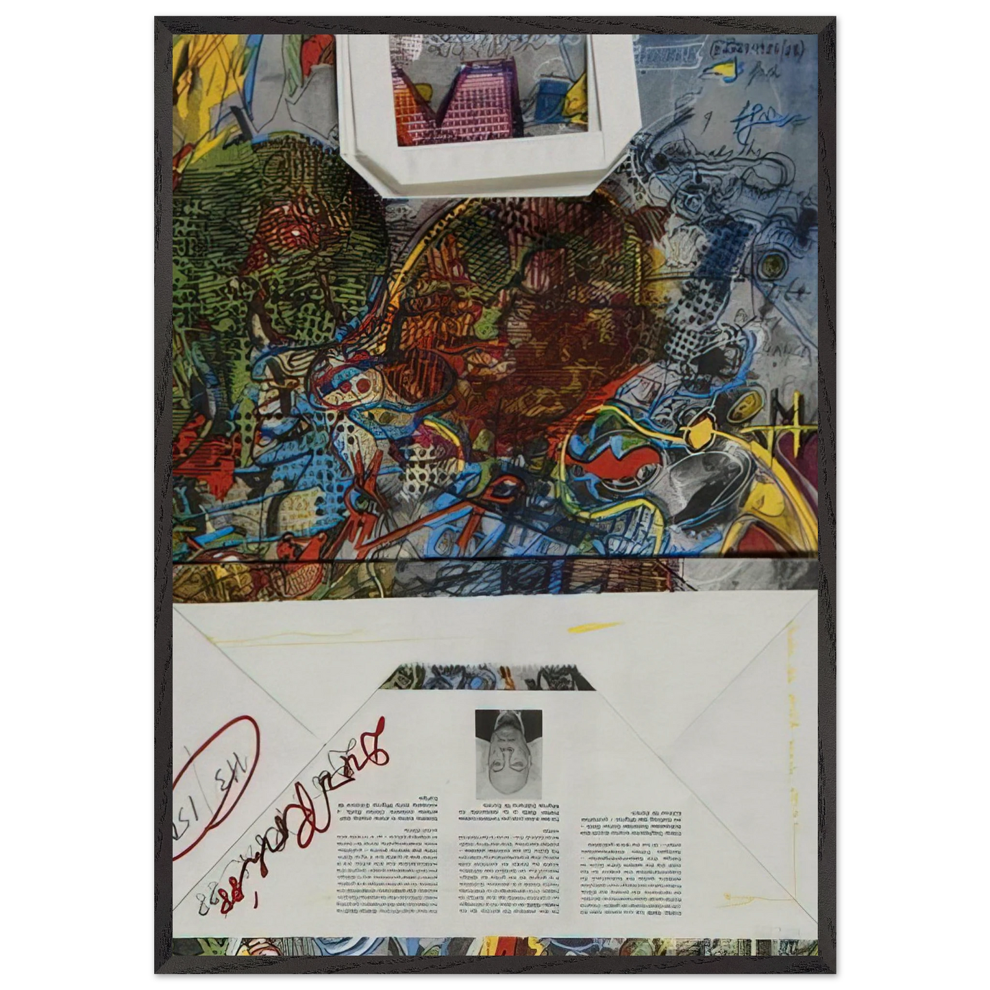 Untitled Migros - 1988 - Dieter Roth 70x100 cm / 28x40 inches Framed Art Print – Black Wooden Frame