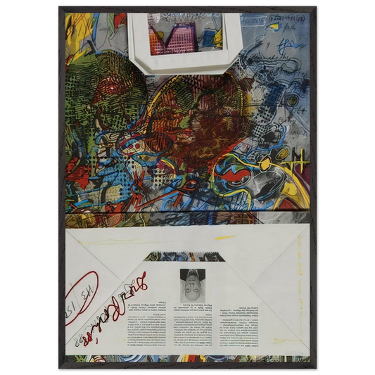 Untitled Migros - 1988 - Dieter Roth Framed Art Print – Black Wooden Frame - Default Title - -Framed Art Print