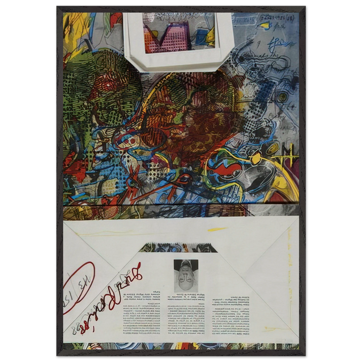 Untitled Migros - 1988 - Dieter Roth 70x100 cm / 28x40 inches Framed Art Print – Black Wooden Frame