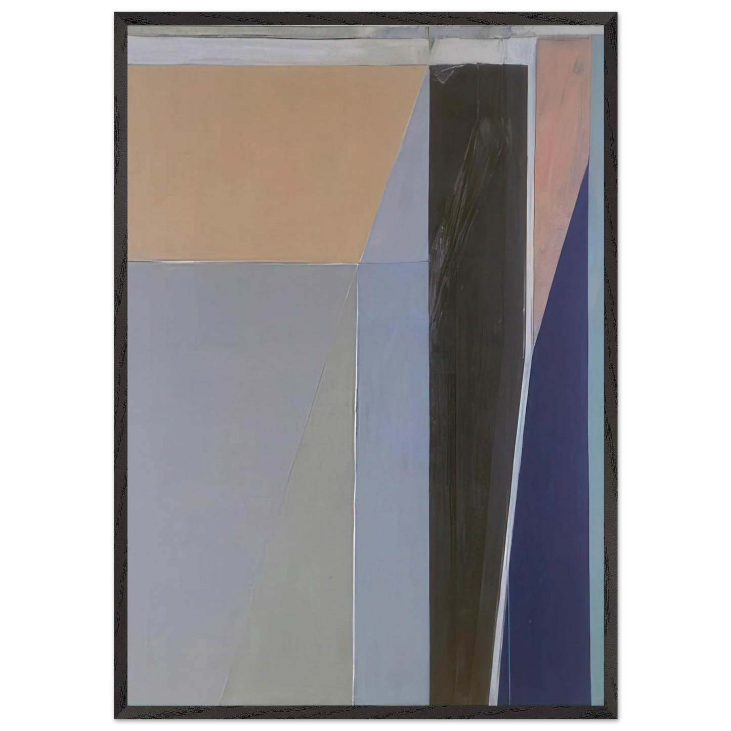 Ocean Park 28 - Richard Diebenkorn Framed Art Print – Black Wooden Frame - Default Title - -Framed Art Print