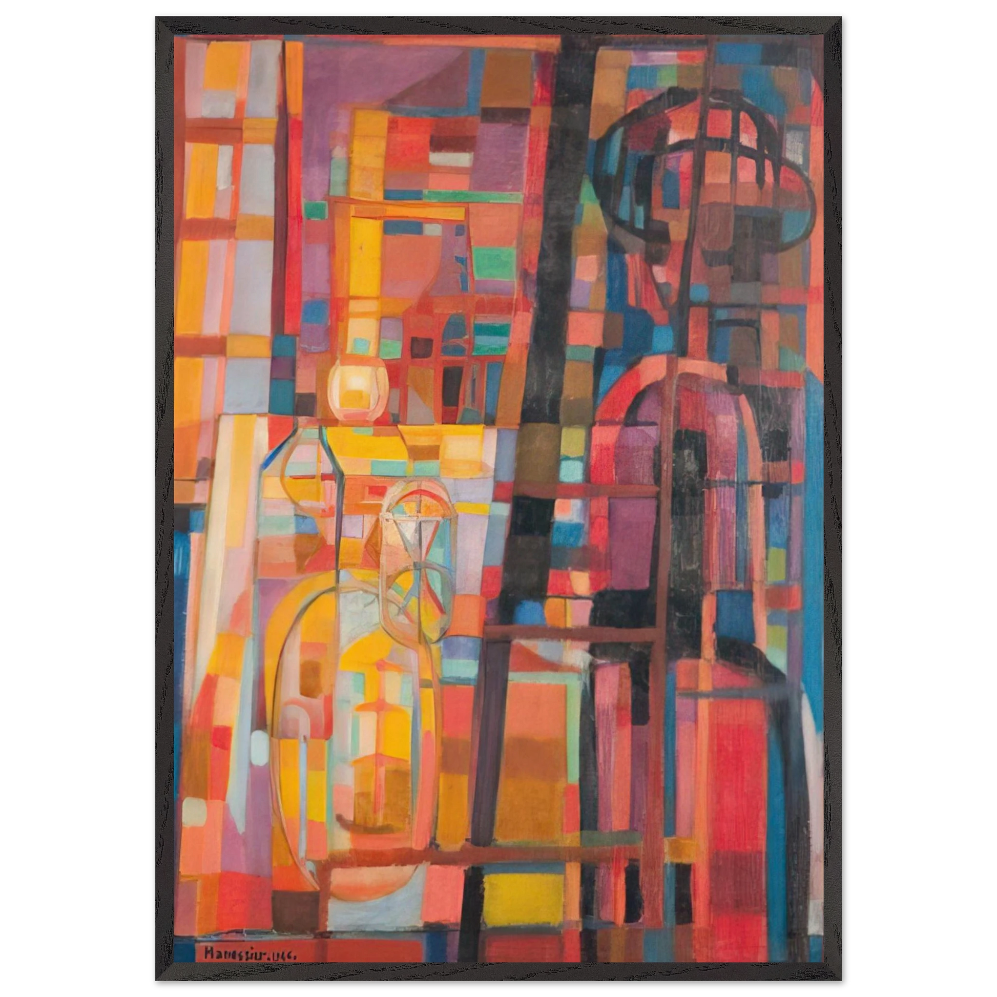 Soiree doctobre - 1946 - Alfred Manessier Framed Art Print – Black Wooden Frame - Default Title - -Framed Art Print