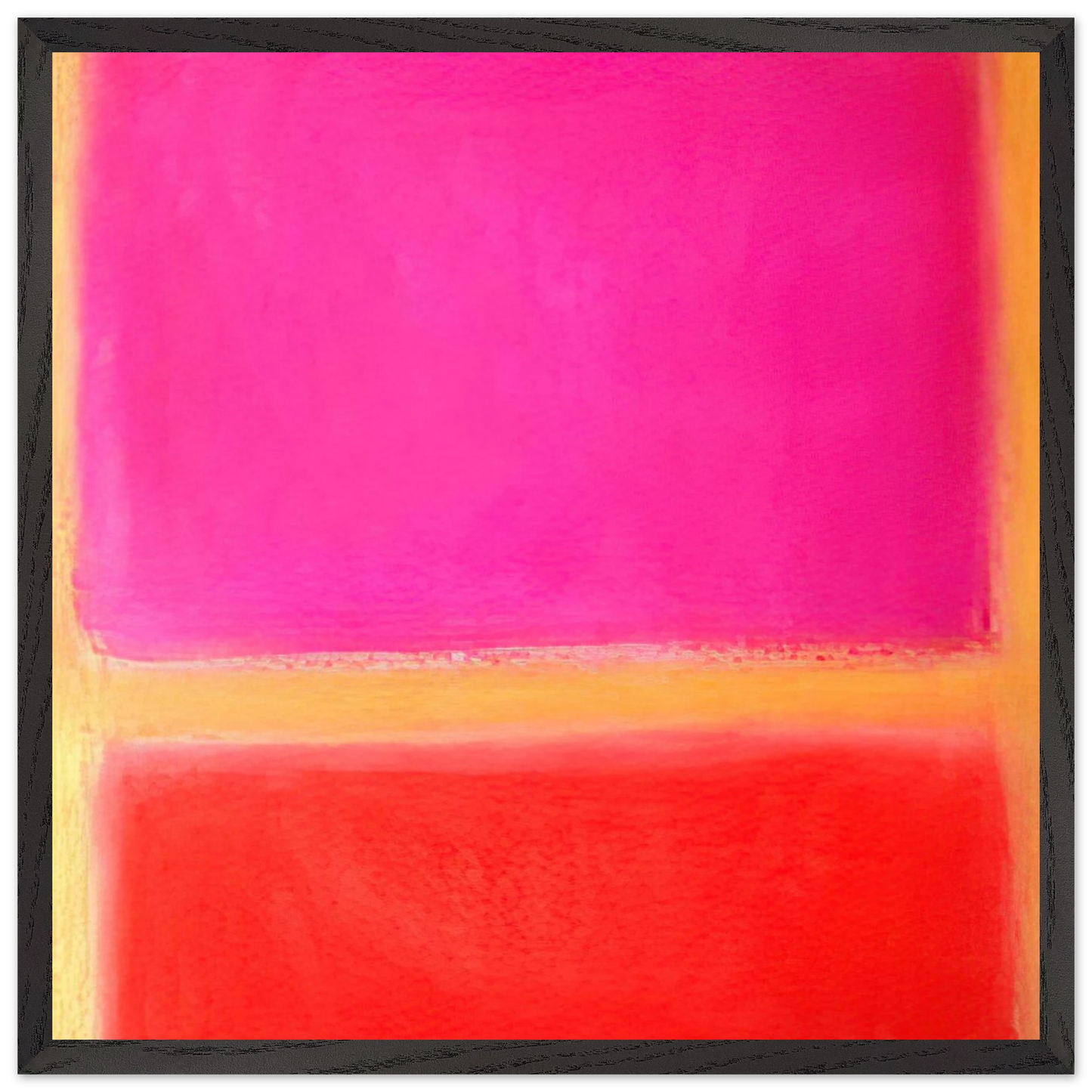Helen Frankenthaler - Untitled - Color Field Painting Wall art - A2 (42 x 59.4  cm) - Premium Wooden Framed Poster With Fine Art Paper - Black frame