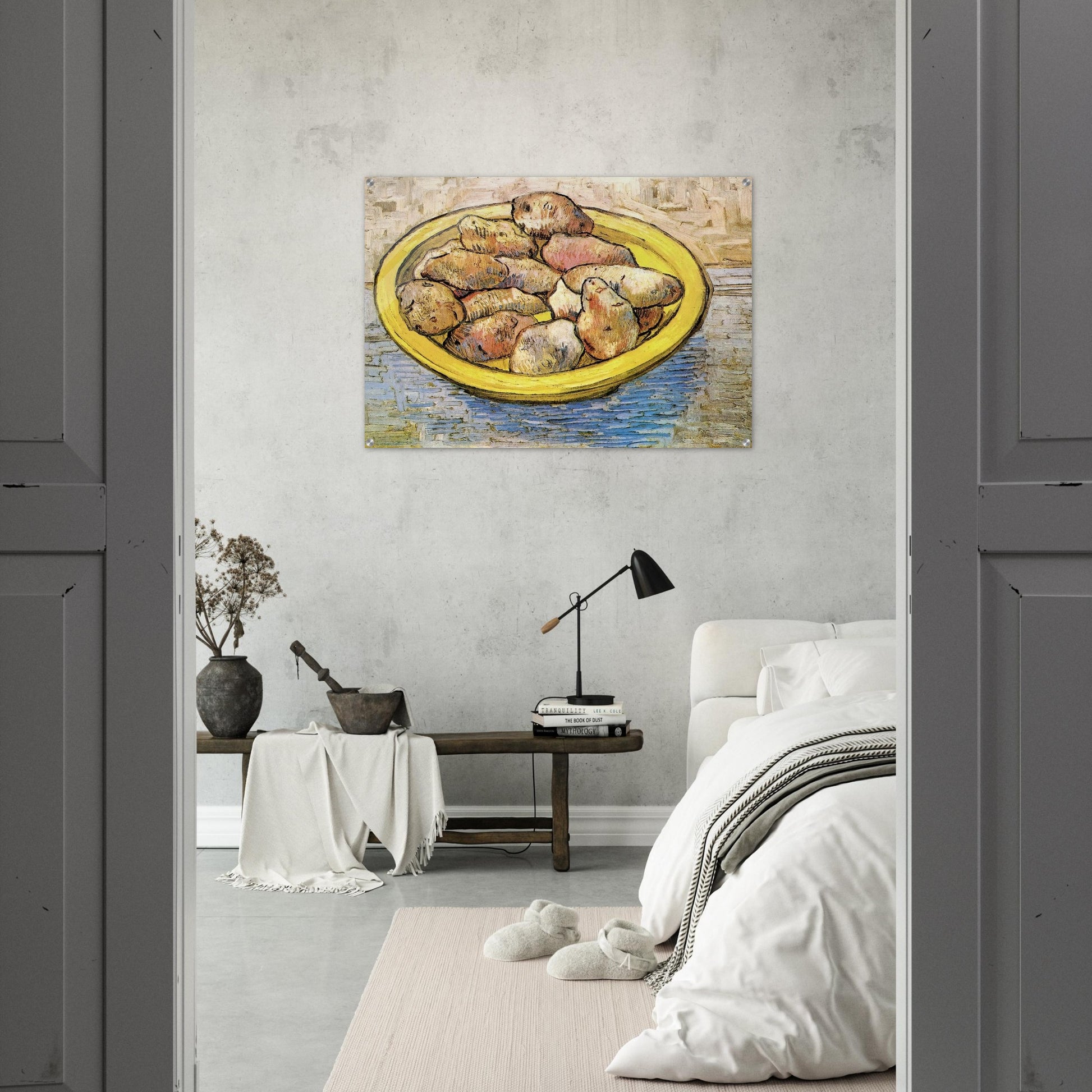 Still Life Potatoes in a Yellow Dish - Vincent van Gogh Acrylic Print - 70x100 cm / 28x40″ inches
