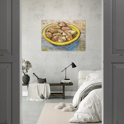 Still Life Potatoes in a Yellow Dish - Vincent van Gogh Acrylic Print - 70x100 cm / 28x40″ inches