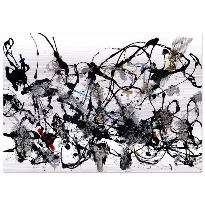 NUMBER 29 1950 - Jackson Pollock Brushed Aluminum Print - 70x100 cm / 28x40 inches | Jackson Pollock Aluminum Print | Jackson Pollock Prints