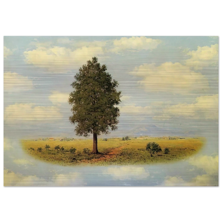 TERRITORY 1957 - Rene Magritte Brushed Aluminum Print - 70x100 cm / 28x40 inches | Rene Magritte Aluminum Print | Rene Magritte Prints