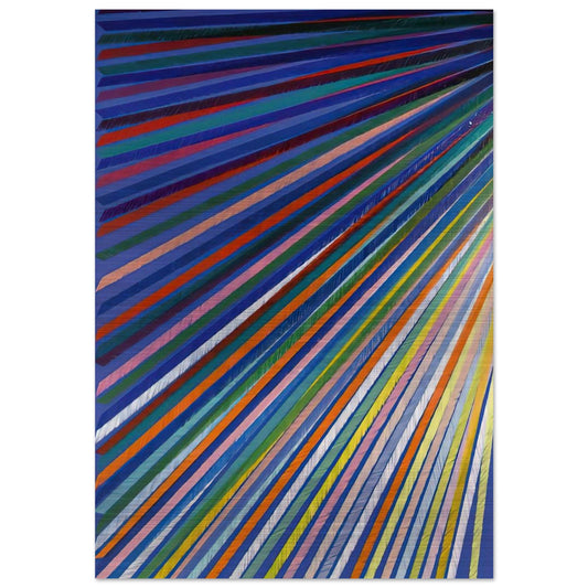 Apex - 1984 - Piero Dorazio Brushed Aluminum Print - 70x100 cm / 28x40 inches | Piero Dorazio Aluminum Print | Piero Dorazio Prints