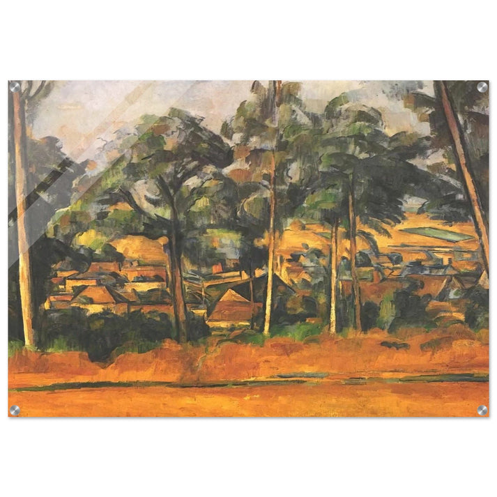 Village in the Provence - Paul Cézanne Acrylic Print - 70x100 cm / 28x40″ inches