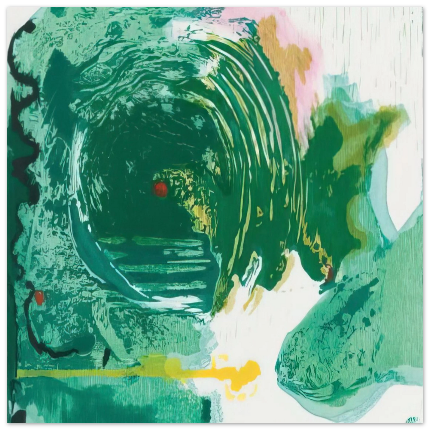 Helen Frankenthaler - Radius - 1993 Wall art - 40x50 cm / 16x20 inches - Premium Wooden Framed Poster With Fine Art Paper - Wood frame