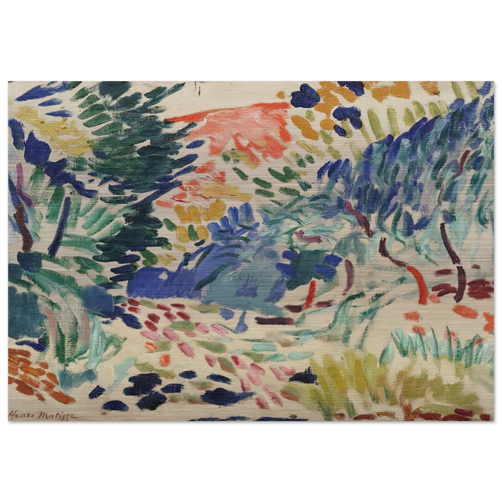 LANDSCAPE AT COLLIOURE 1905 - Henri Matisse Brushed Aluminum Print - 70x100 cm / 28x40 inches | Henri Matisse Aluminum Print | Henri Matisse Prints