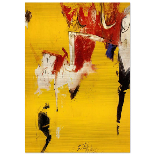 2 to the Moon - 1961 - Hassel Smith Brushed Aluminum Print - 70x100 cm / 28x40 inches | Hassel Smith Aluminum Print | Hassel Smith Prints