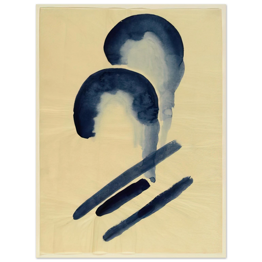 Georgia O'Keeffe - Blue-04 Fine Art Poster - 13x18 cm / 5x7 inches