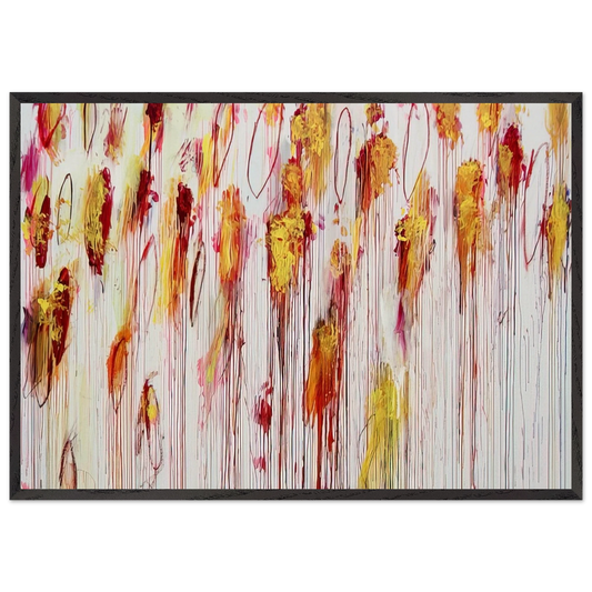 Lepanto Part VIII - Cy Twombly Framed Art Print – Black Wooden Frame - Default Title - -Framed Art Print