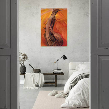 Stump in Red Hills - Georgia O'Keeffe Brushed Aluminum Print - 70x100 cm / 28x40 inches | Georgia O'Keeffe Aluminum Print | Georgia O'Keeffe Prints
