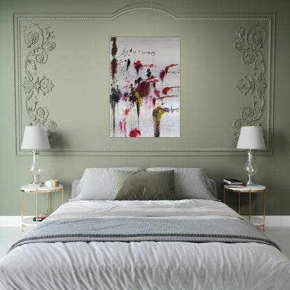 Quattro Stagioni II. Autunno - Cy Twombly Brushed Aluminum Print - 70x100 cm / 28x40 inches | Cy Twombly Aluminum Print | Cy Twombly Prints