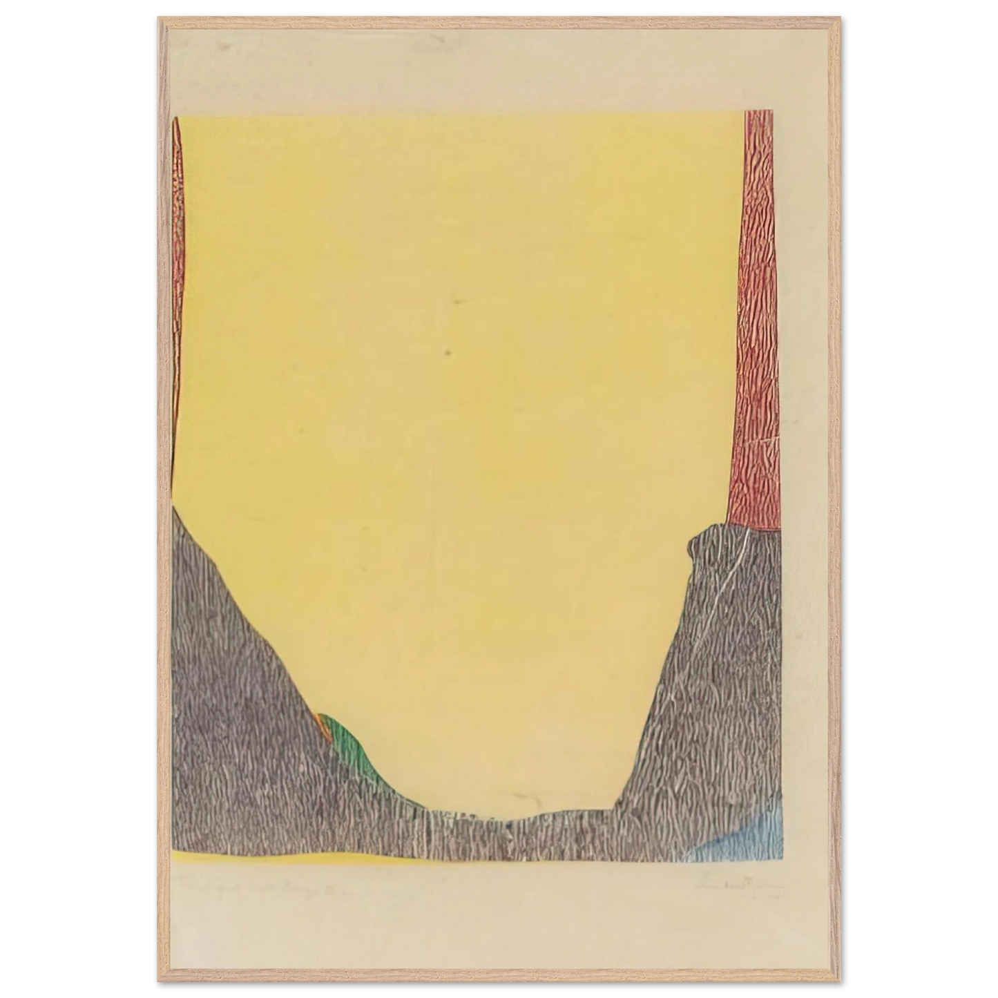 Helen Frankenthaler - East and Beyond - 1973 Wall art - 28x43  cm / XL (11x17 inches) - Fine Art Poster - -