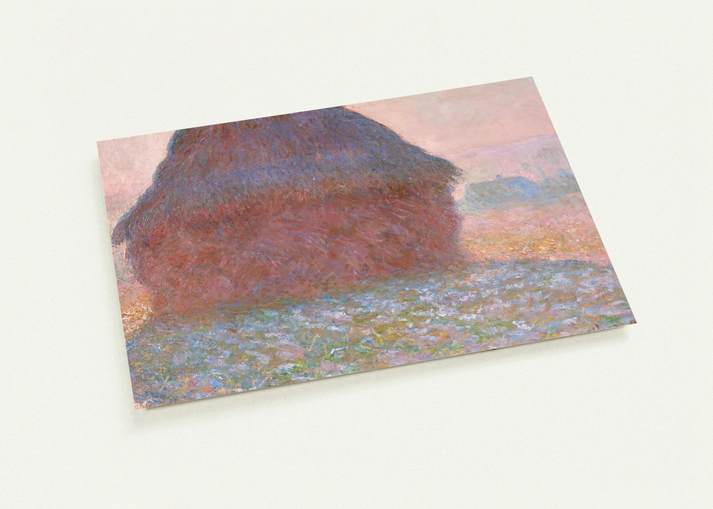 Grainstack in Sunshine By claude monet Pack of 10 Post Cards | claude monet Post Cards | A6 (10.5 x 14.8 cm) - 4.1 x 5.8 inches