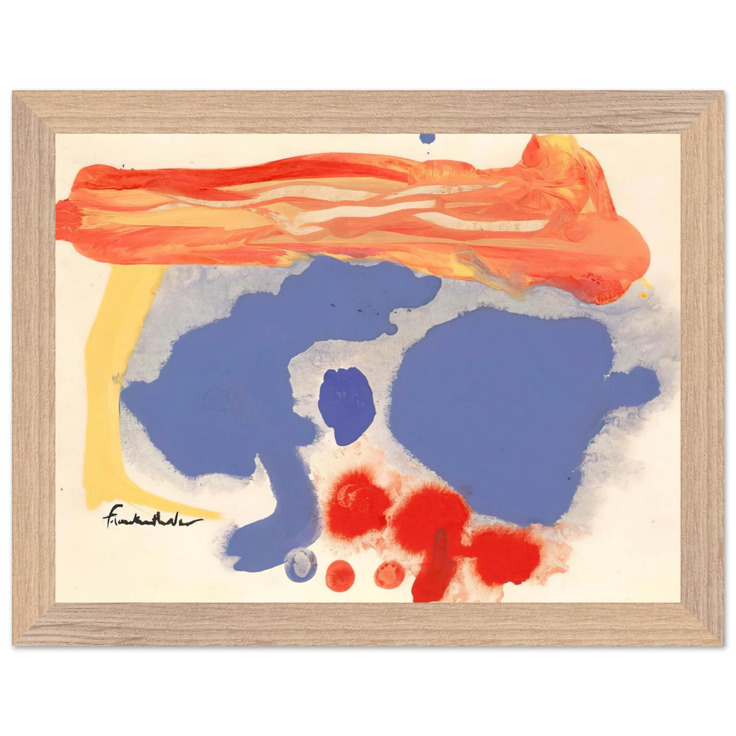 Helen Frankenthaler - Summerscene, Provincetown - 1961 Wall art - 60x80 cm / 24x32 inches - Fine Art Poster - -