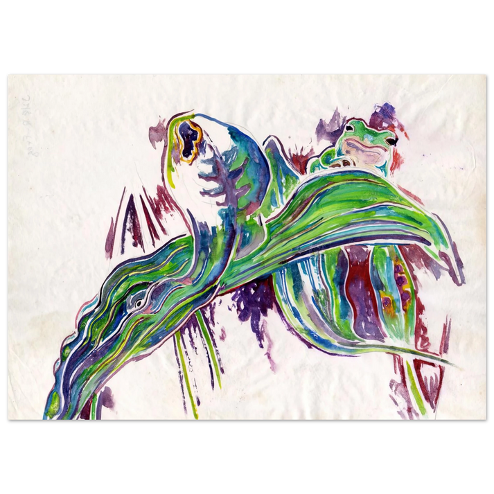 Walter Inglis Anderson - Walter Anderson Wall art - 60x80 cm / 24x32 inches - Premium Wooden Framed Poster With Fine Art Paper-canvas - Black frame