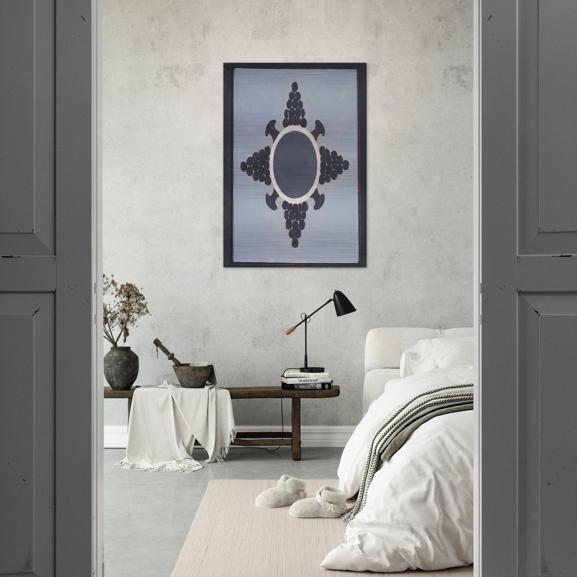 Mandala - 1955 - Forrest Bess Brushed Aluminum Print - 70x100 cm / 28x40 inches | Forrest Bess Aluminum Print | Forrest Bess Prints