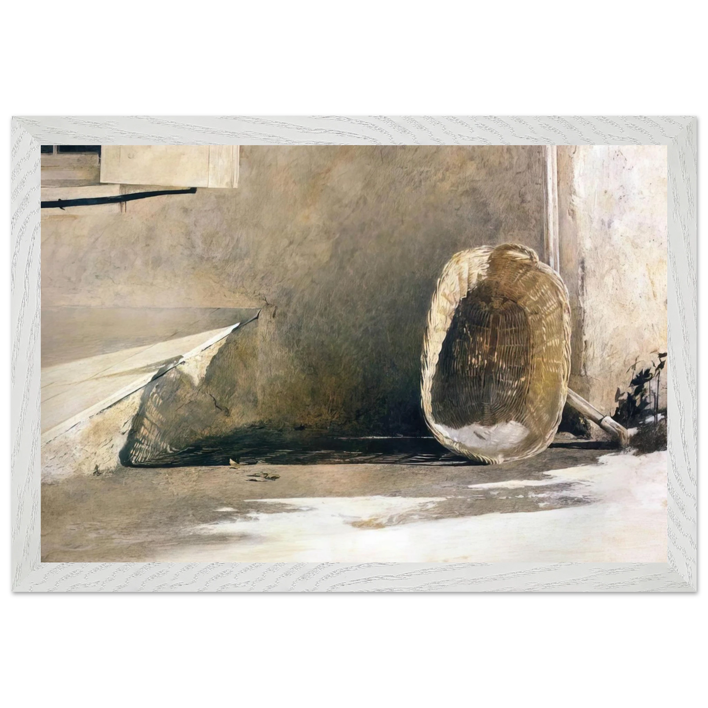 Andrew Wyeth - MONDAY MORNING Wall Art - 60x80 cm / 24x32 inches - Premium Wooden Framed Poster With Fine Art Paper - Wood frame