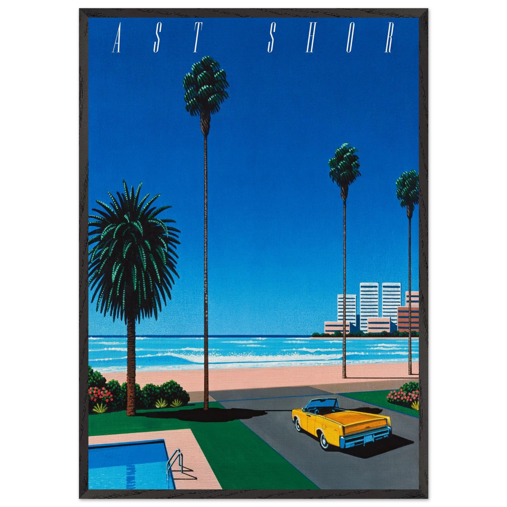 Bronze - East Shore - Hiroshi Nagai Framed Art Print – Black Wooden Frame - Default Title - -Framed Art Print