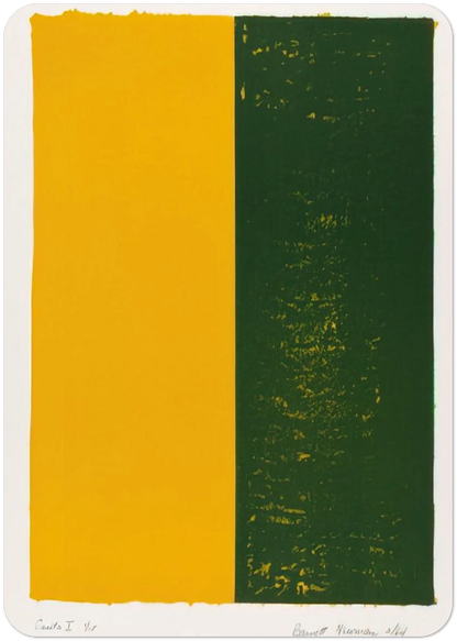 Canto X By Barnett Newman Pack of 10 Post Cards | Barnett Newman Post Cards | A6 (10.5 x 14.8 cm) - 4.1 x 5.8 inches
