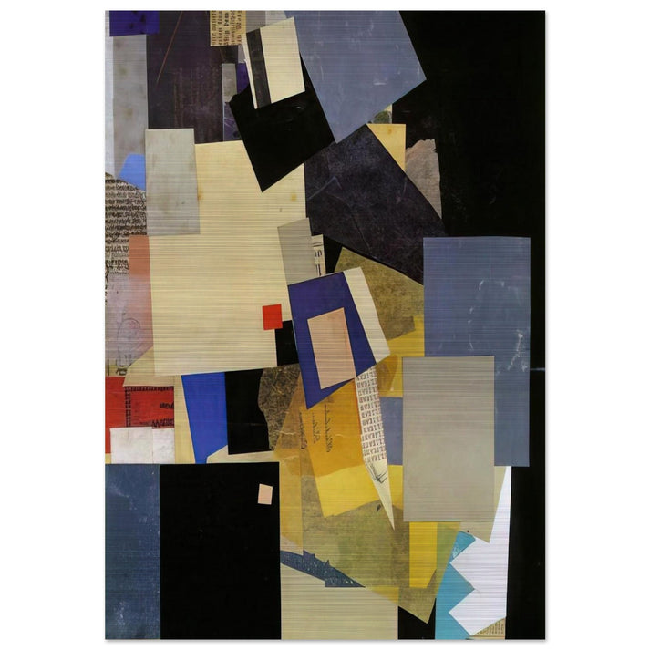 ELIKAN 1925 - Kurt Schwitters Brushed Aluminum Print - 70x100 cm / 28x40 inches | Kurt Schwitters Aluminum Print | Kurt Schwitters Prints